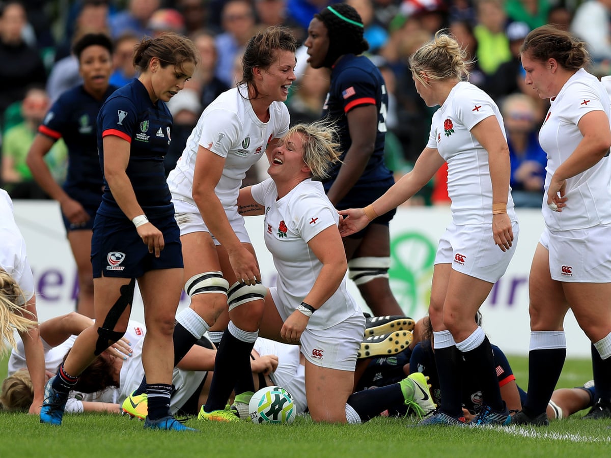 England Seal Rugby World Cup Semi Final Place After Overpowering Usa Women S Rugby World Cup 2017 The Guardian