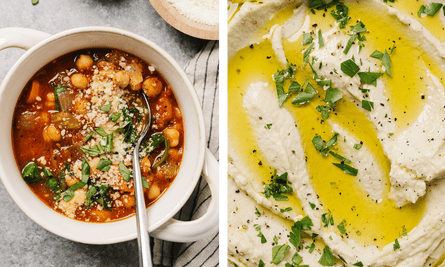 Chickpea Stew and Humus comp