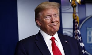 President Donald Trump pauses as he speaks about the coronavirus in the White House this week.