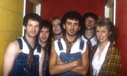 Change of pace … with Dexys Midnight Runners in the early 80s.