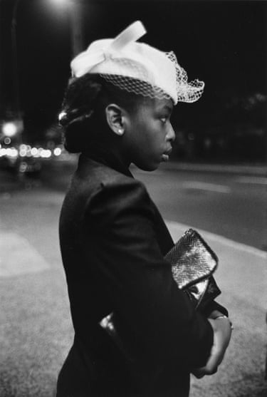 From the Series: Harlem – Saturday Night, on her way to church on 116th Street, 1985