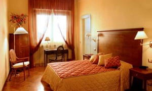 Bedroom at Hotel Alessandro della Spina, Pisa, Italy.