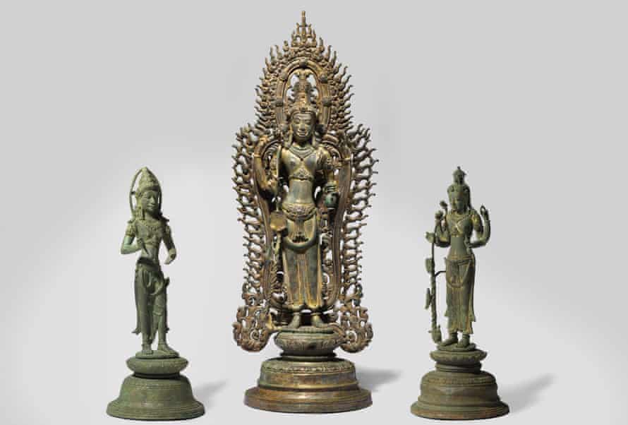 O povo do Levante, Bodhisattva Avalokiteshvara Padmapani com participantes, séculos 9 a 10