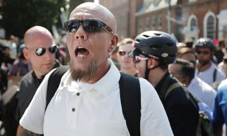 A neo-Nazi in his ‘uniform’ at the Charlottesville rally.