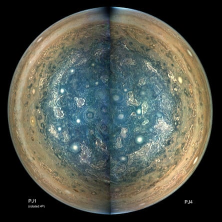 epithalon jupiter First look at Jupiter's poles show strange geometric arrays of storms Jupiter's moon #Europa has a