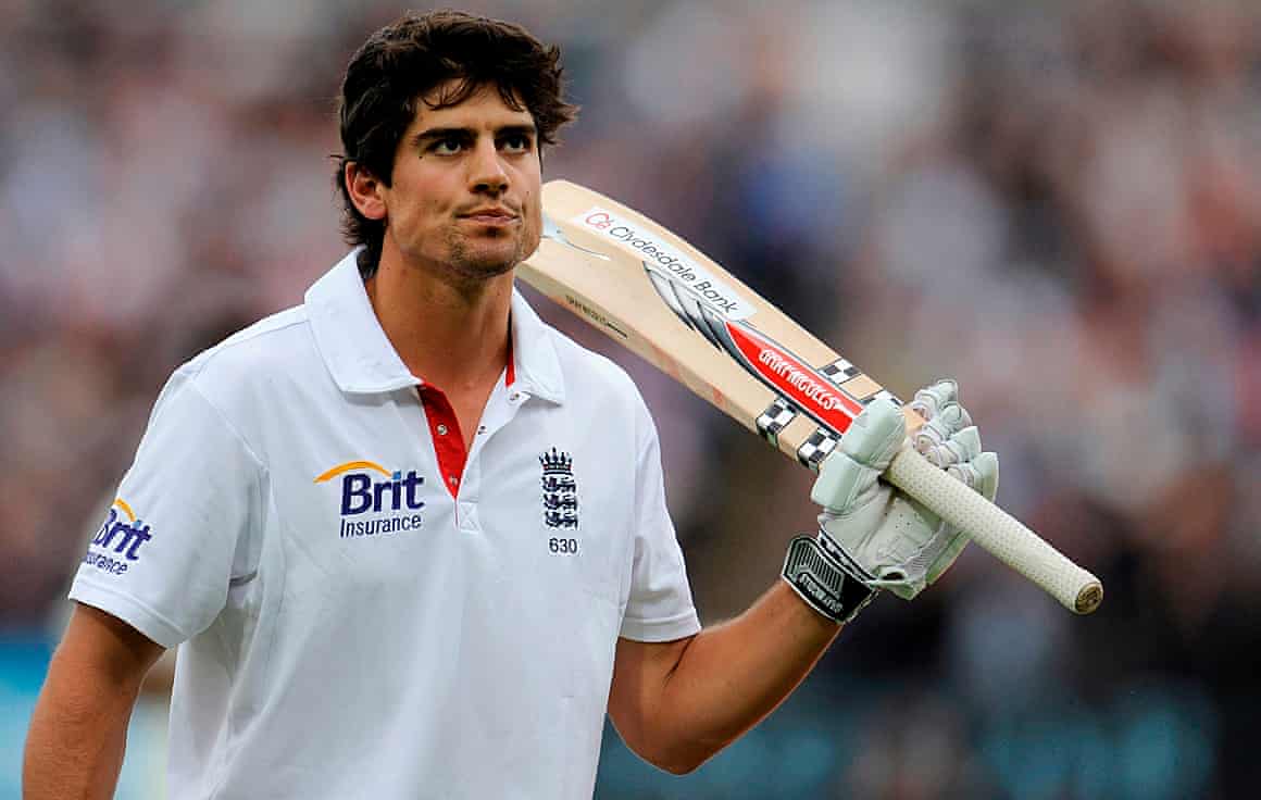 Alastair Cook leaves the field after being dismissed for 294 during the third Test against India at Edgbaston in 2011.