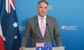 Australian deputy prime minister Richard Marles speaks during a press conference in Warsaw