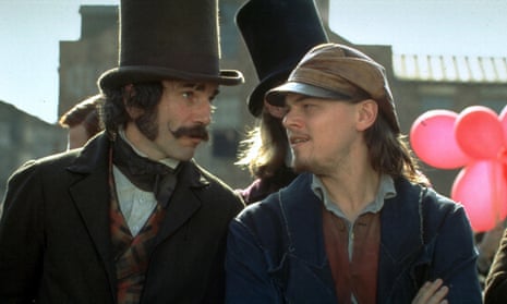 Daniel Day-Lewis, left, and Leonardo DiCaprio in Gangs of New York.