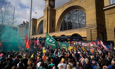 Protesters in Kings Cross on Saturday.