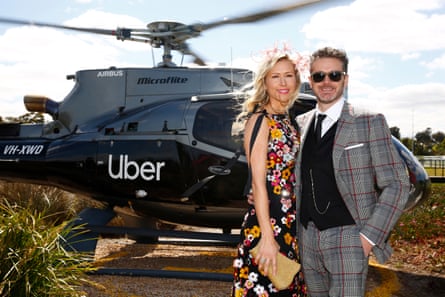 Zonfrillo and his wife, Lauren, arrive at the Melbourne Cup in 2019.