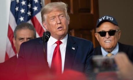 Donald Trump and Rudy Giuliani in Bedminster, New Jersey, in 2020.