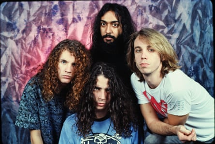 Soundgarden in 1989, from left, Jason Everman, Chris Cornell, Kim Thayil and Matt Cameron.