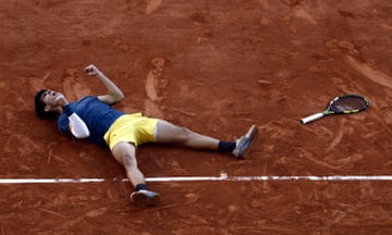 Carlos Alcaraz celebrates beating Alexander Zverev in am enthralling French Open final.  