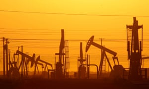 Pump jacks in an oil field over the Monterey Shale formation in California. Critics of fracking in California cite concerns over water usage and possible chemical pollution of ground water sources.