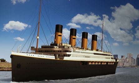 A 3D rendering of Clive Palmer’s planned Titanic II