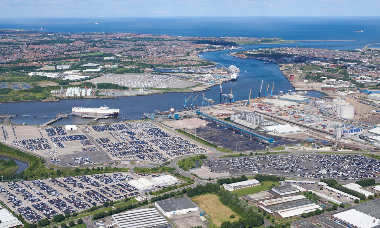 view of Port of Tyne, South Shields, North East England
