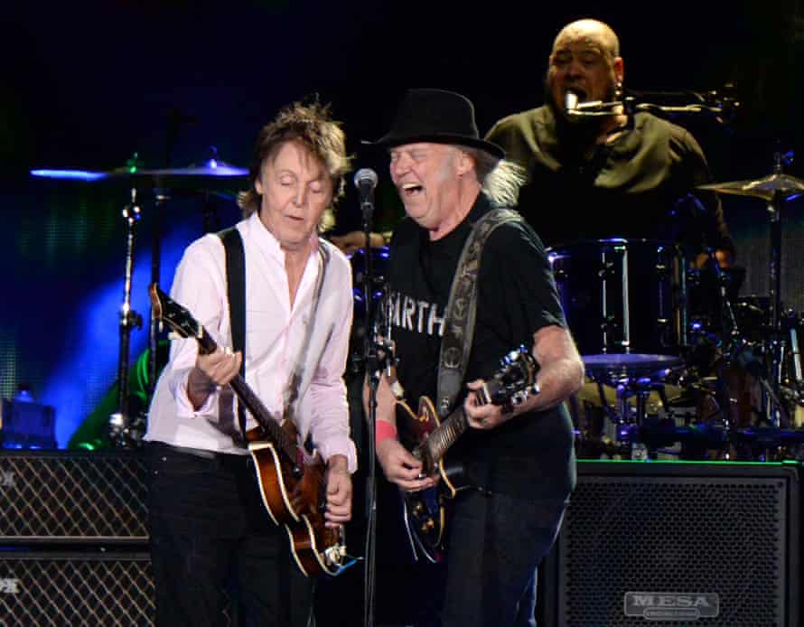 Paul McCartney and Neil Young share the stage at Desert Trip.