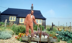 Various - 1992<br>Mandatory Credit: Photo by Geraint Lewis / Rex Features ( 206565x ) DEREK JARMAN IN THE GARDEN OF HIS HOME ‘PROSPECT COTTAGE’ IN DUNGENESS Various - 1992 