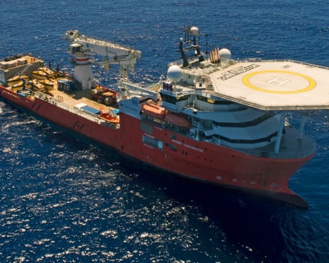 The ship Seabed Constructor, which was deployed by Ocean Infinity to search for MH370 in the Indian Ocean off Western Australia in 2018.