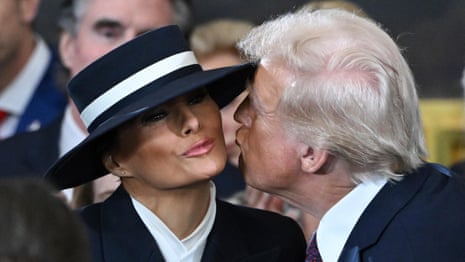 Brimful of menace? Melania strikes sombre note at Trump inauguration | Fashion | The Guardian Brimful of menace? Melania strikes sombre note at Trump inauguration | Fashion | The Guardian