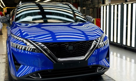 A Nissan Qashqai at the carmaker’s factory in Sunderland.