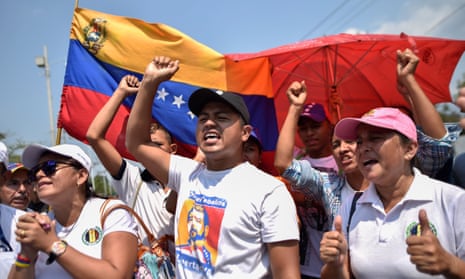 Venezuelans protest against Nicolás Maduro on 12 February. 