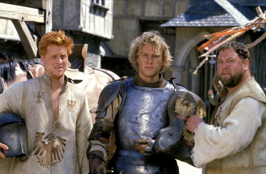 Alan Tudyk, Heath Ledger and Mark Addy in A Knight's Tale.