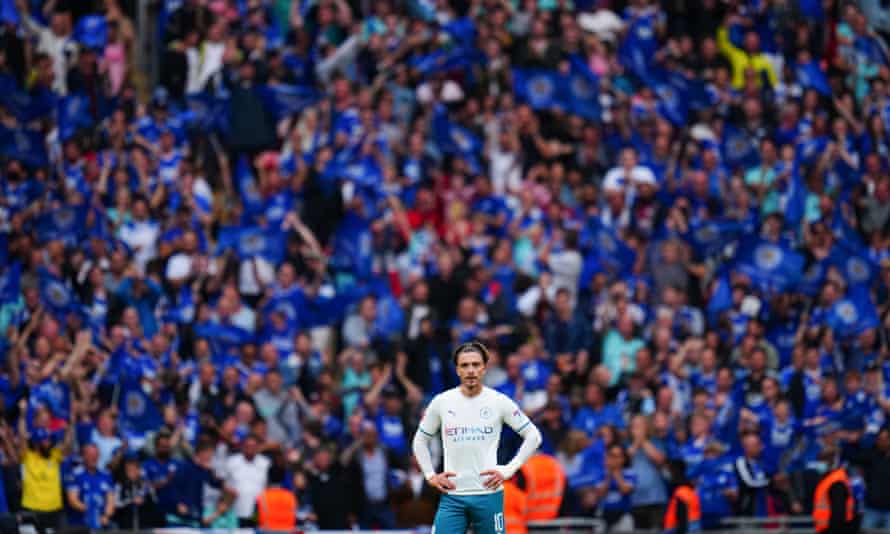 New City signing Jack Grealish was lightheartedly booed by Leicester fans.