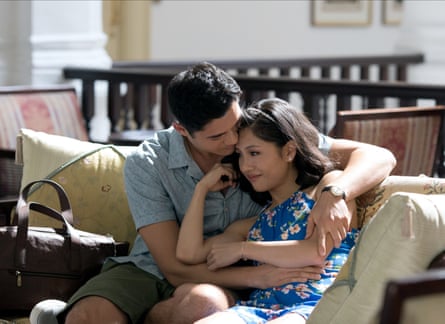 With Constance Wu in Crazy Rich Asians.