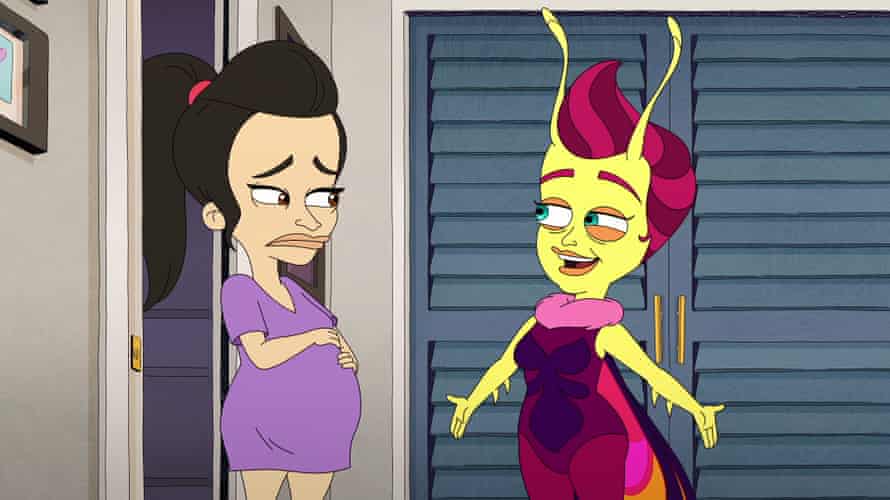Ali Wong as Becca and Aidy Bryant as Emmy the Love Bug in Human Resources