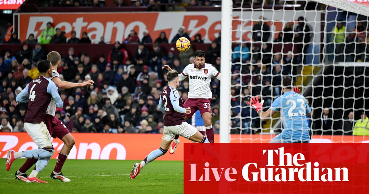 Aston Villa 1-1 West Ham United: Premier League – as it happened