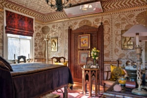 Bold stamp … one of the bedrooms.