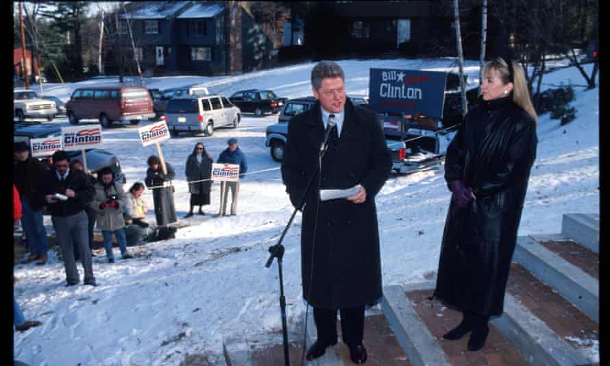 Bill and Hillary campaign in Nashua, New Hampshire in 1992.