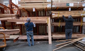 A Home Depot store in Pleasanton, California, U.S, as lumber prices soar