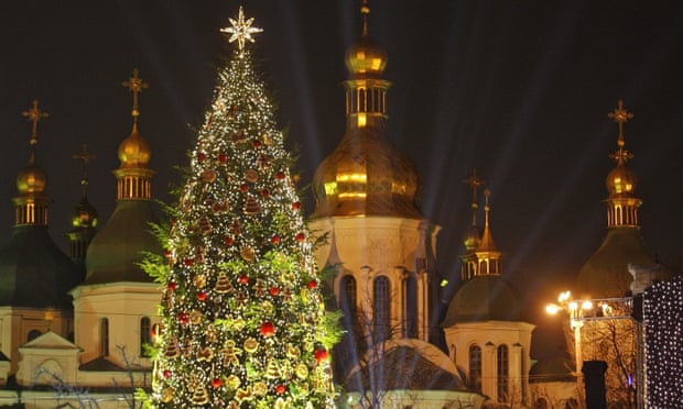 A Christmas tree in Kiev
