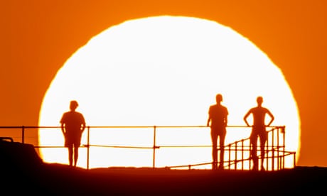 Sunrise during November's heatwave in Sydney.