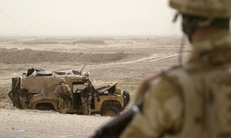 British soldiers on patrol in Basra, Iraq in 2006.