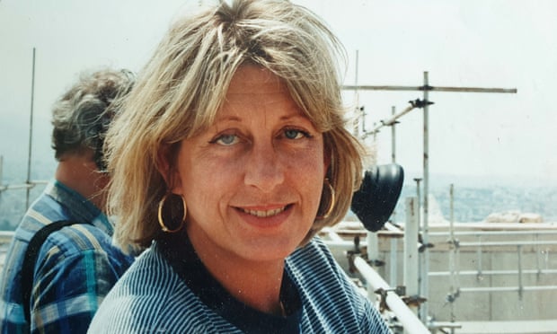 Julia Cave at work in Greece in 1989. In a long career she worked on programmes including The Great War and Sky at Night, and made many arts and archaeology films