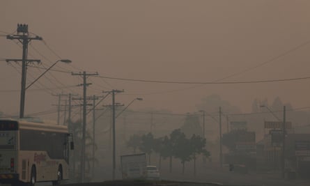 Taree, on the mid-north coast of NSW, is blanketed in smoke for yet another day on Thursday.