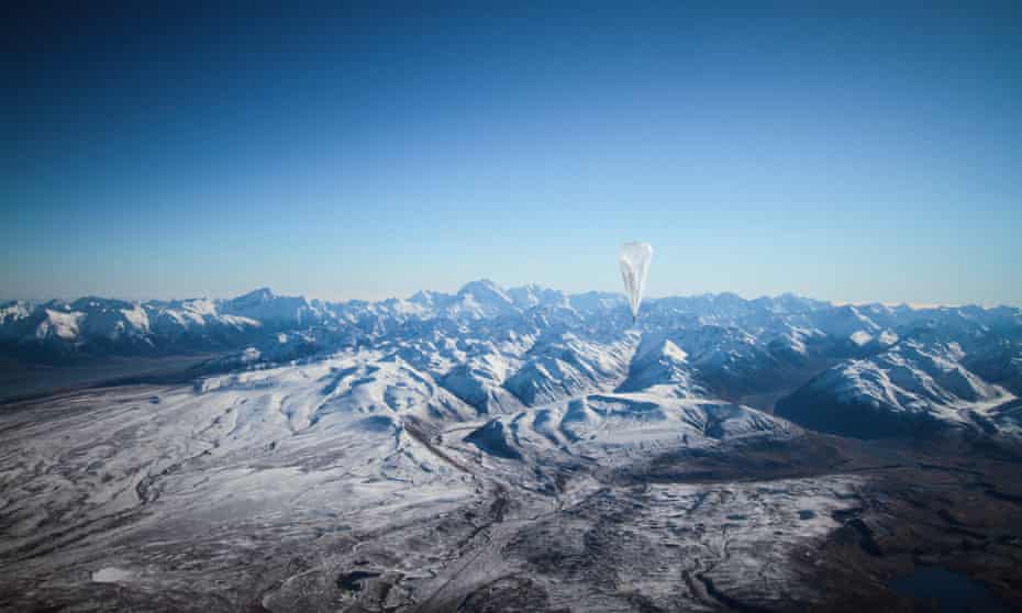 One of the trial ‘Project Loon’ balloons in flight over New Zealand. Google may genuinely want to encourage free expression online as a human right, but its philanthropic projects also happen to support its financial objectives.