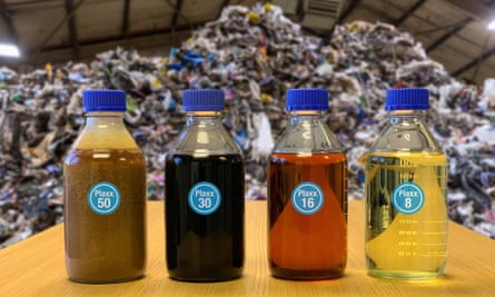 At Recycling Technologies in Swindon, nearly all plastics can be turned into plaxx, an oil that can be used to make new plastic.