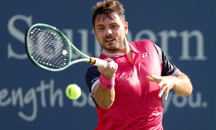 Stan Wawrinka plays a shot