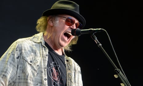 Neil Young performs at Hyde Park, London, 12 July 2019.