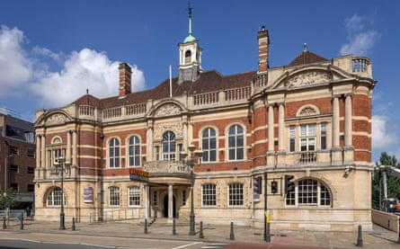 The main entrance of Battersea Arts Centre in south London.
