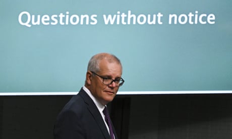 Scott Morrison arrives during question time in the House of Representatives last week