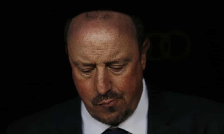 Real Madrid’s Rafael Benítez during the 4-0 home defeat to Barcelona.