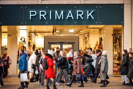 Shoppers outside the Primark store in Edinburgh.