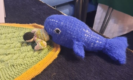Knitted Jonah and the Whale.