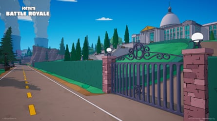 Burns Manor in Fortnite’s The Simpsons season.
