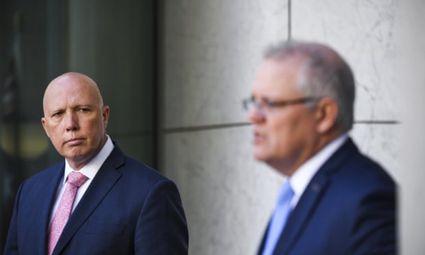 Defence minister Peter Dutton and prime minister Scott Morrison